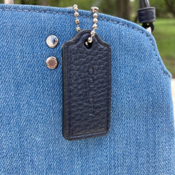 Coach Denim Mini Lillie Carryall NWT - Picture 7 of 10